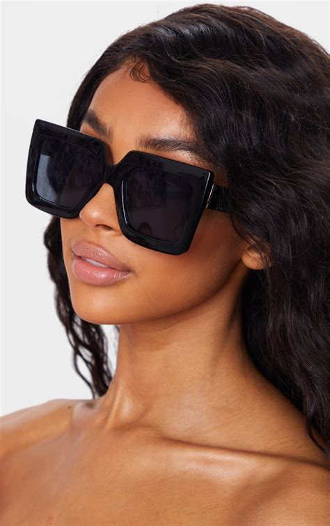 black square sunglasses blue|black square glasses shades.